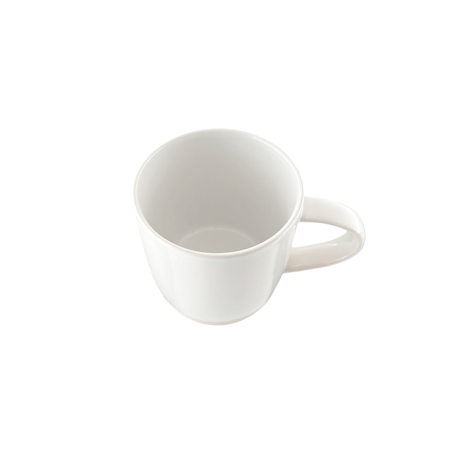 Shell Bisque White Porcelain 4 Piece Dinnerware Set, Service For 1