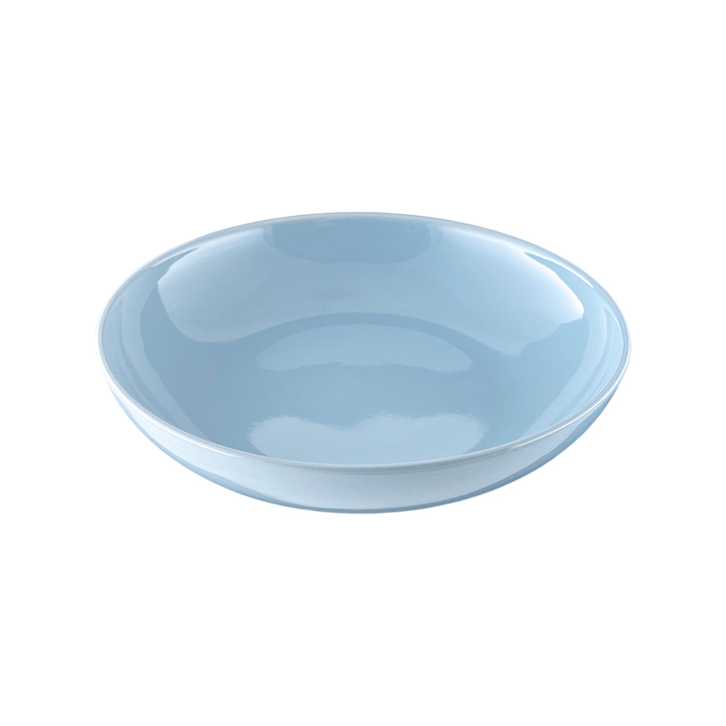 Shell Bisque Blue Porcelain Pasta Bowl, Set of 4
