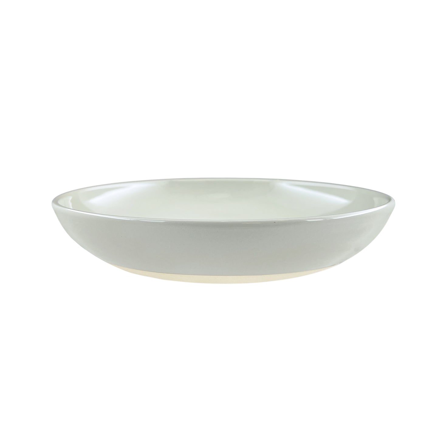 Shell Bisque Grey Porcelain Pasta Bowl, Set of 4
