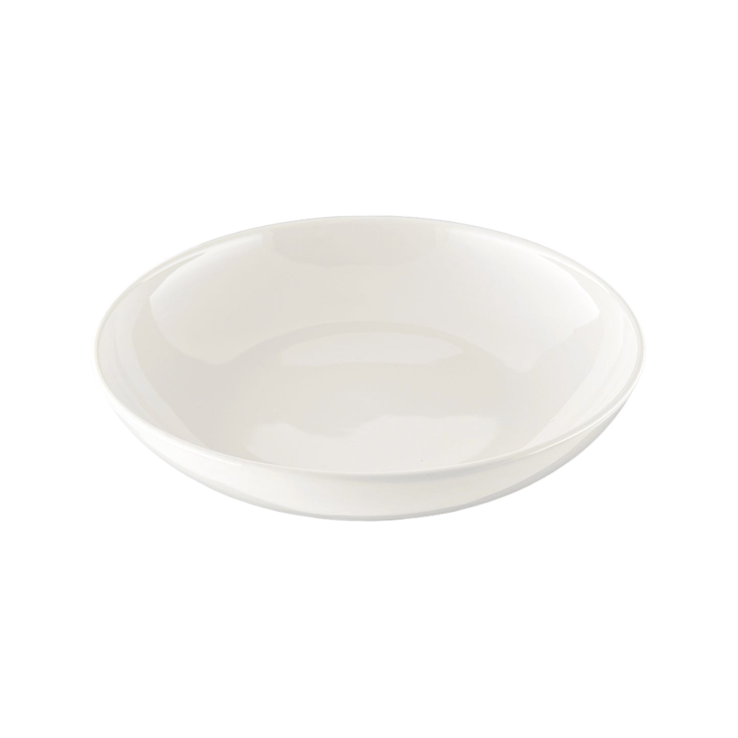 Shell Bisque White Porcelain Pasta Bowl, Set of 4