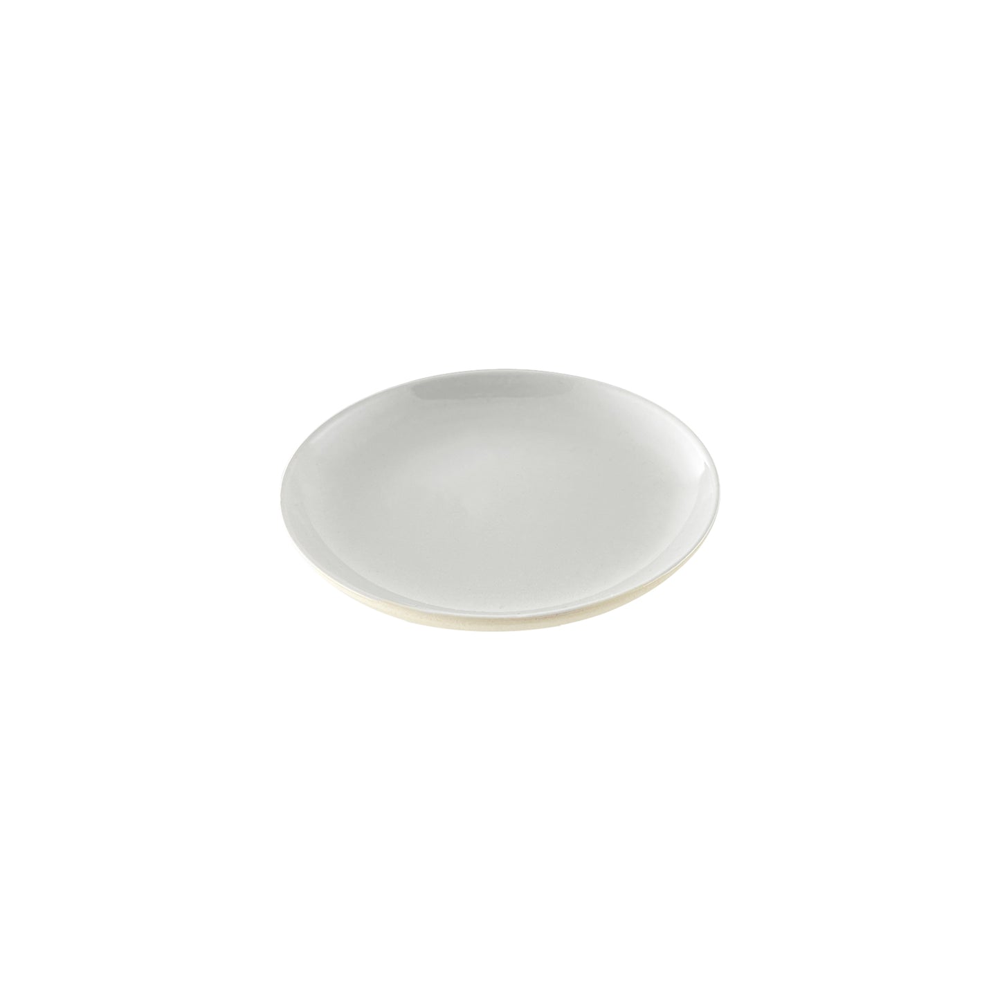 Shell Bisque Grey Porcelain Tidbit Plate, Set of 4