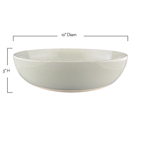Shell Bisque Indigo Porcelain Round Serving Bowl