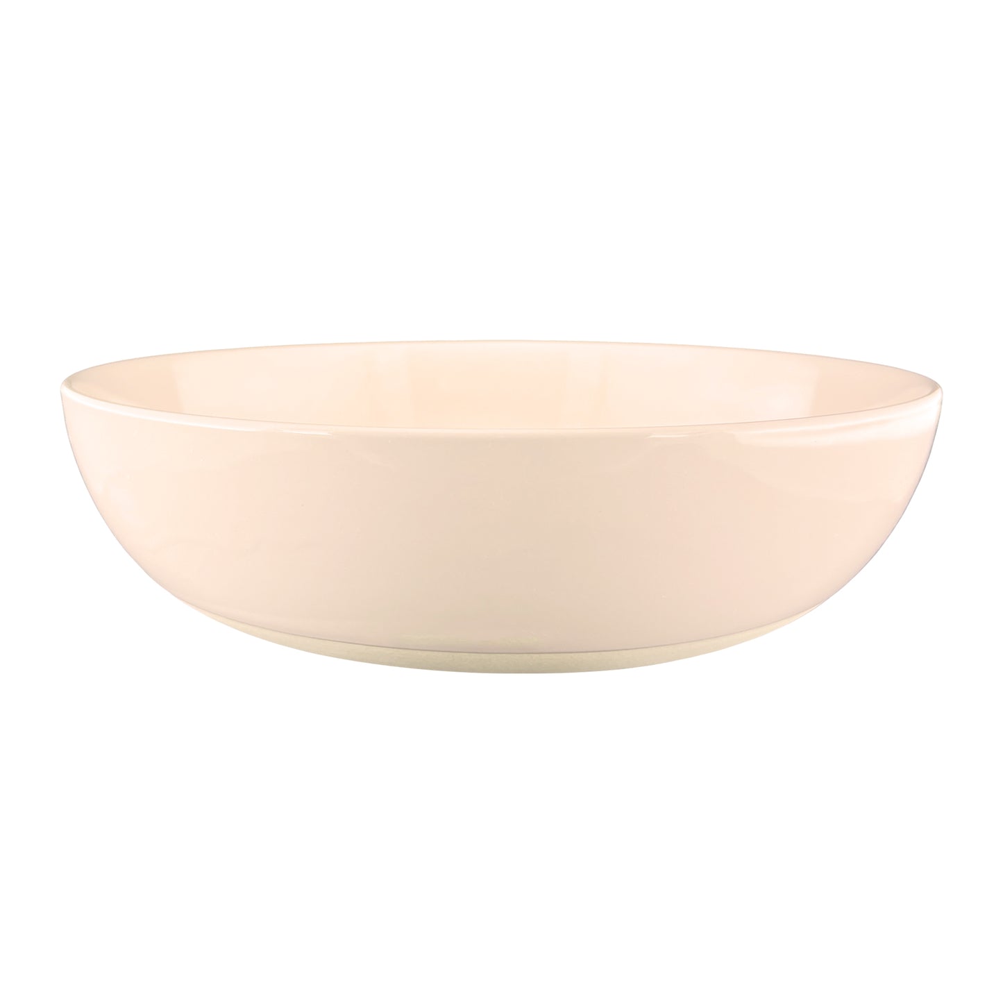 Shell Bisque Soft Pink Porcelain Round Serving Bowl