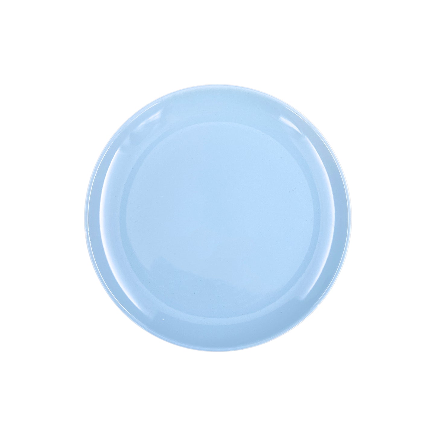 Shell Bisque Blue Porcelain 4 Piece Dinnerware Set, Service For 1