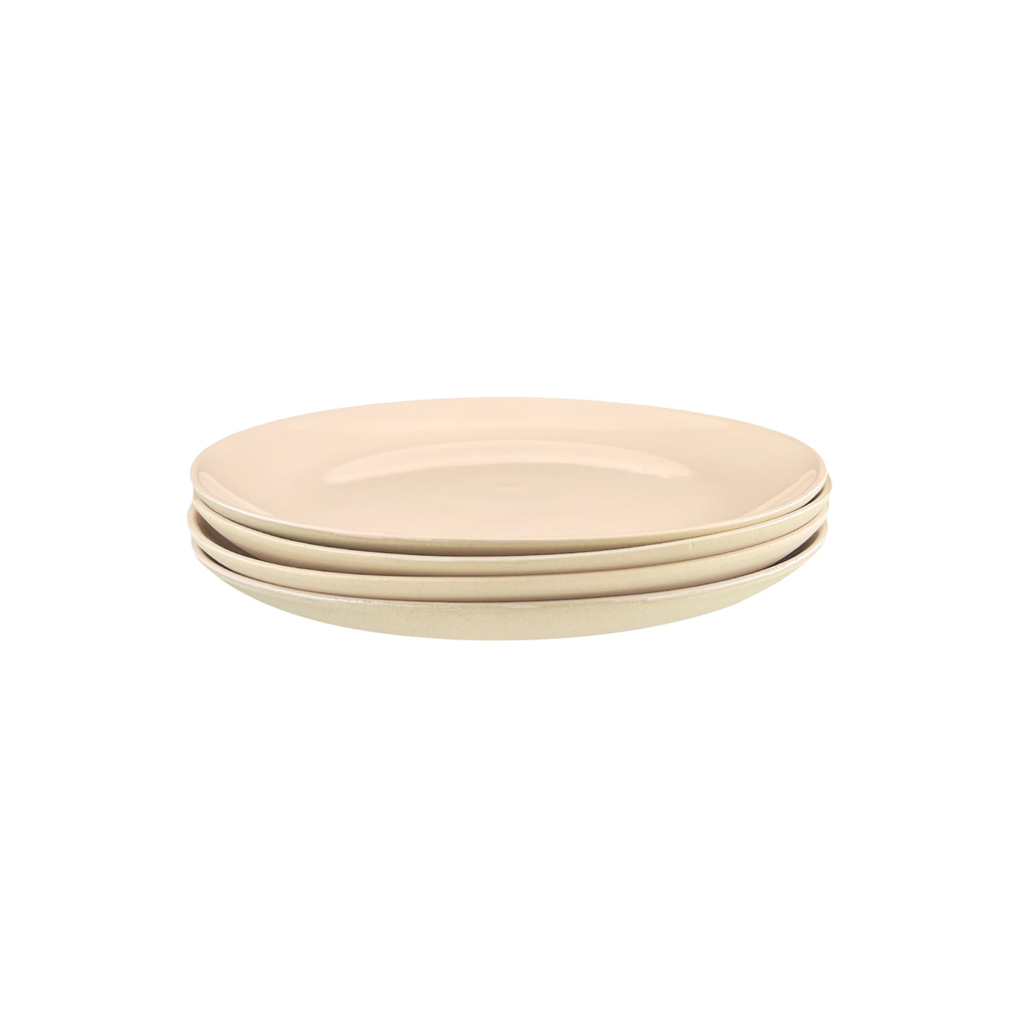 Shell Bisque Soft Pink Porcelain 16 Piece Dinnerware Set, Service For 4