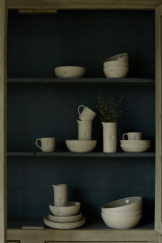 Pinch Dinner Plate in White - Set of 4