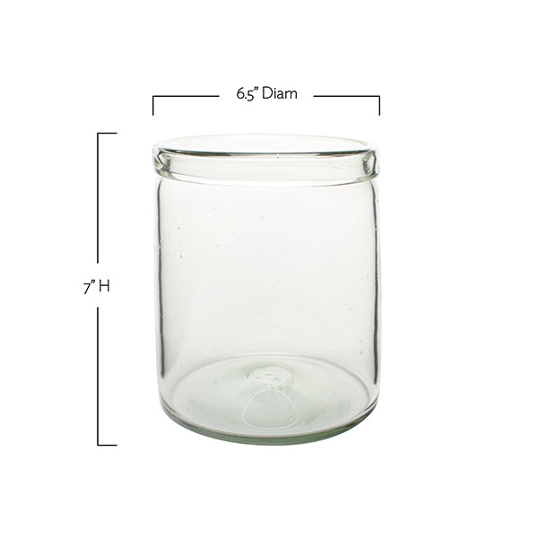 Recycled Glass Medium Cylinder Vase