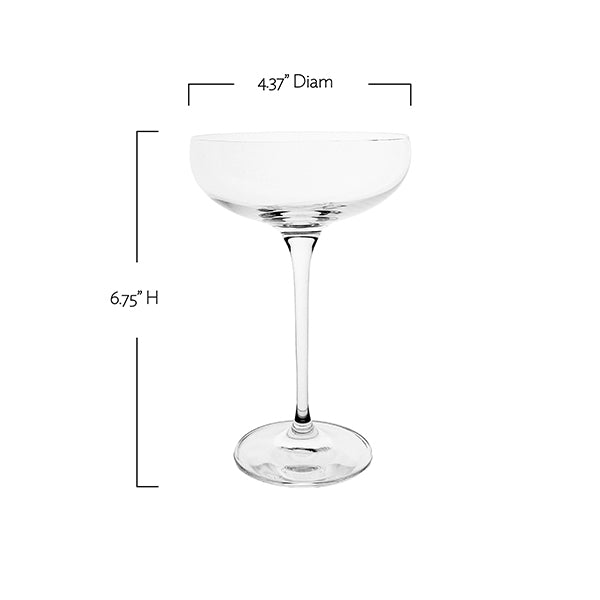 Canvas Home Champagne Coupe Stemware Set