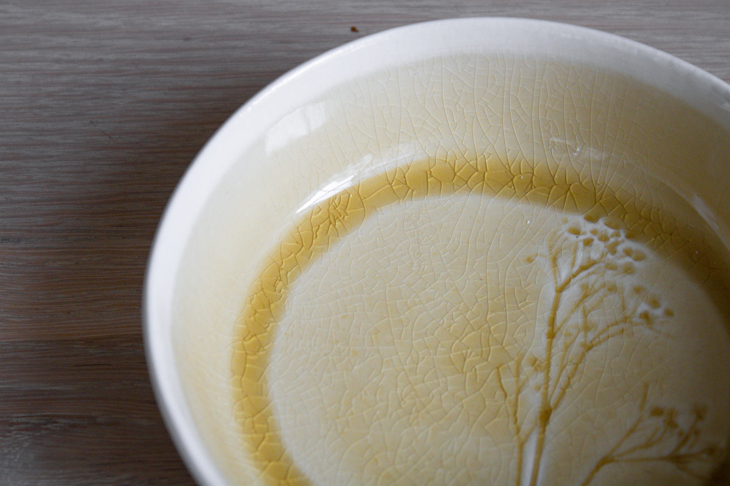 Meadow Yellow Porcelain Small Bowl, Set of 4