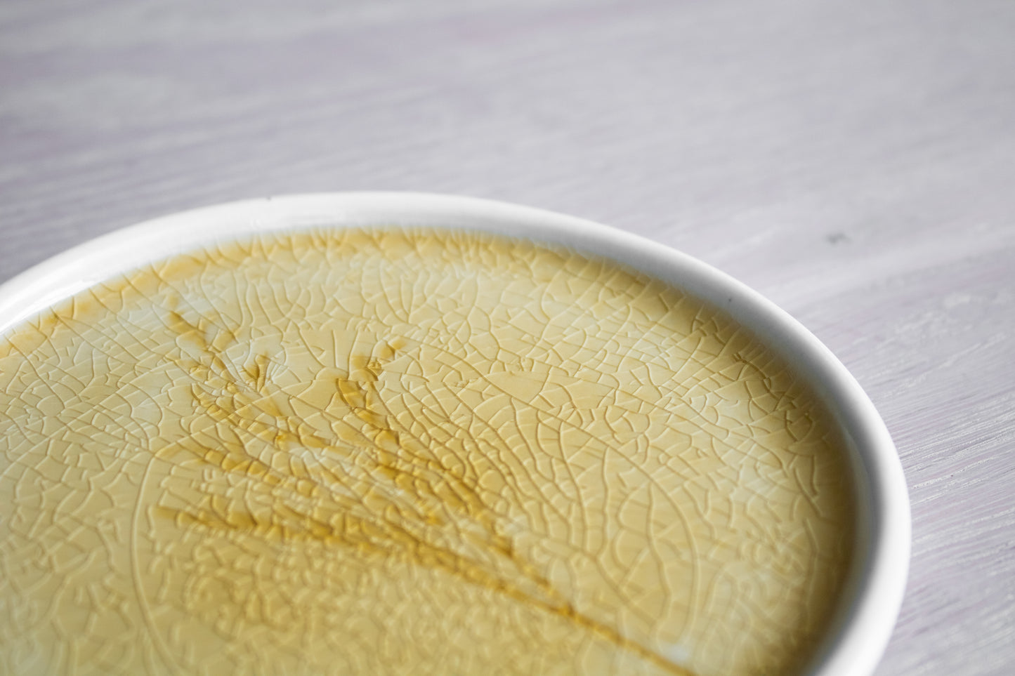 Meadow Yellow Porcelain Small Plate, Set of 4