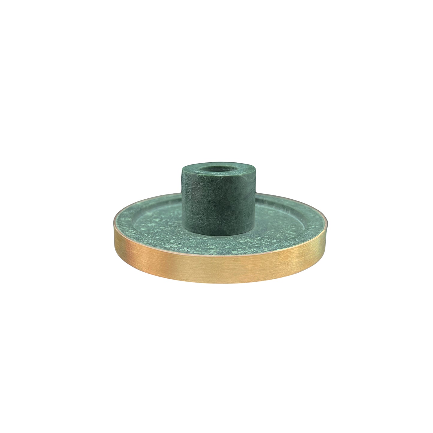 Verona Green Marble Candlestick