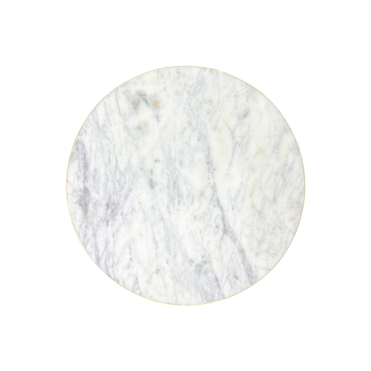 Verona White Marble Round Charger