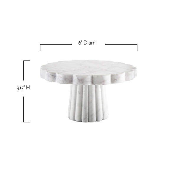 Verona Black Marble Small Cake Stand