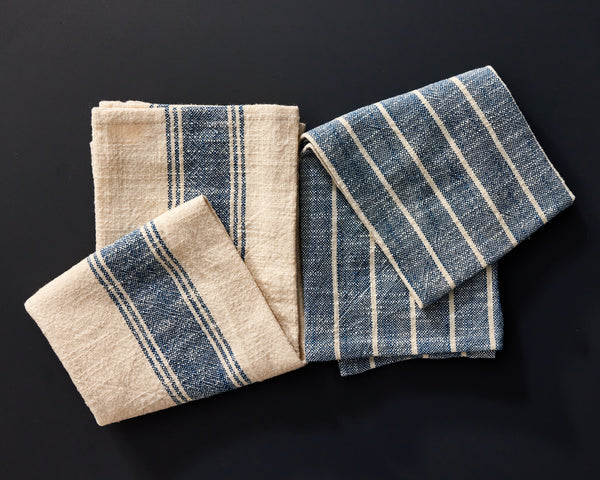 Cotton Indigo Tea Towel - Set of 2