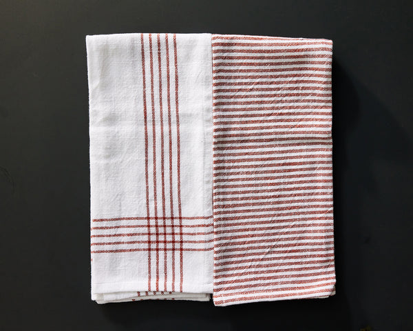 Cotton Brick Tea Towel - Set of 2