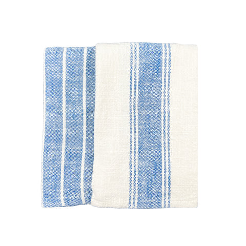 Cotton Indigo Tea Towel - Set of 2