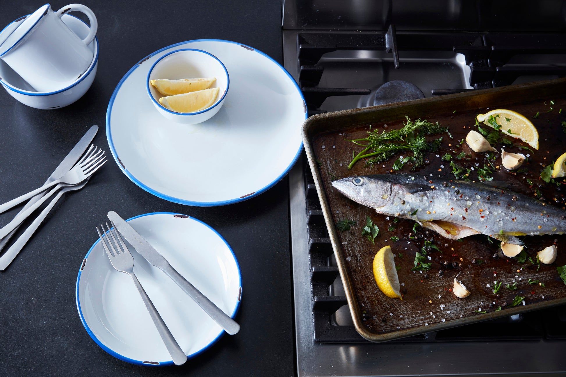 Tinware Mug in White - Set of 4 Canvas Home "contemporary dinnerware", canvas home, Coffee + Tea, Mugs + Cups, related-tinware-mug, Tinware Collection, Vintage, White