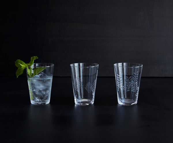 Sienna Etched Water Glasses - Set of 6