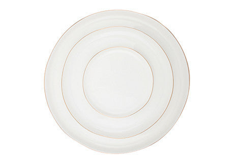 Abbesses Large Plate Gold Rim - Canvas Home