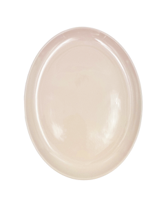 Shell Bisque Large Oval Plate- Soft Pink- Set of 4