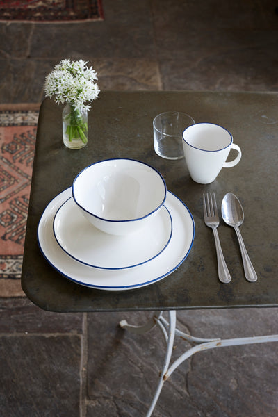 Abbesses 16-piece place setting - Blue