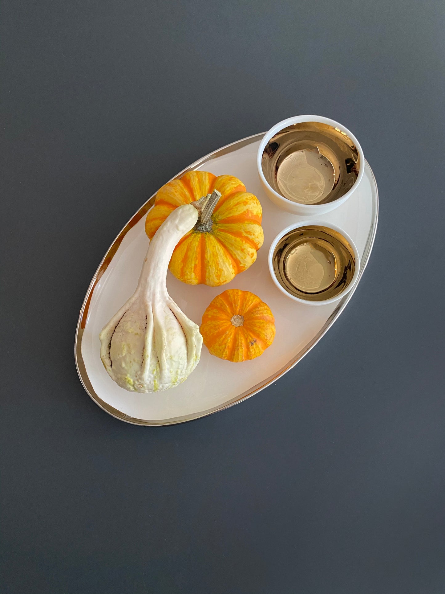 Dauville Platinum Metallic Porcelain Platter Canvas Home Dauville, Dauville Collection, Dauville Platinum, Dauville Platinum Metallic, Dauville Platinum Metallic Porcelain Platter, Dauville Platinum Porcelain Platter, Dauville Porcelain Platter, Dauville Serving Platter, Platinum, Platinum Metallic, Platinum Metallic Accent, Platinum Rim, Porcelain Platter, Serving Platter, Serving Trays + Platters, Silver, Silver Rim, White, White & Platinum, White & Platinum Platter, White & Silver, White & Si