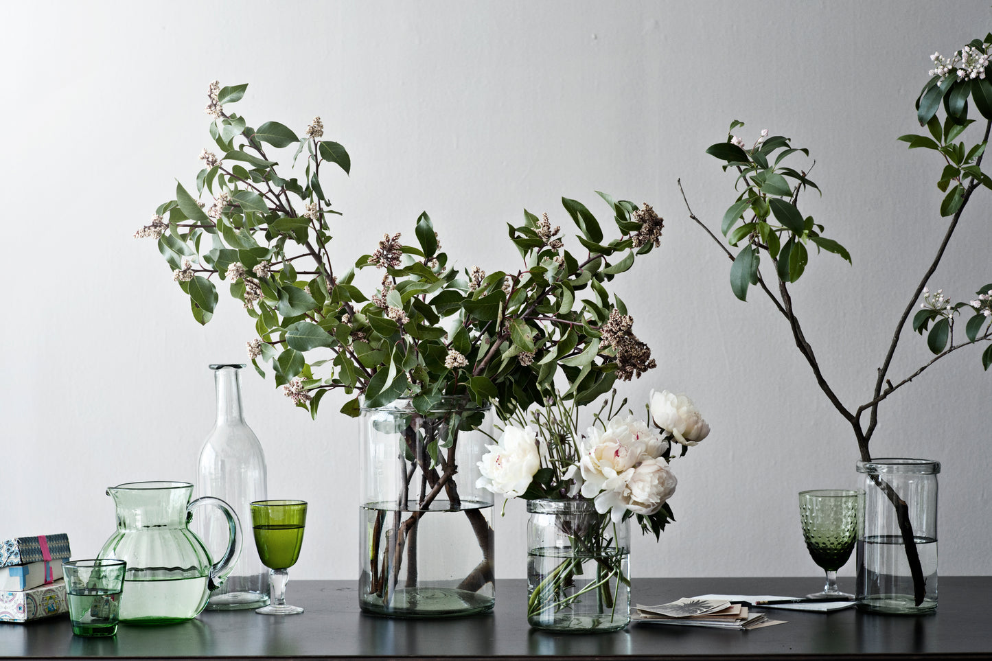 Recycled Glass Large Cylinder Vase