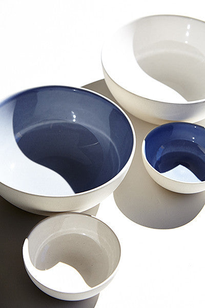 Shell Bisque Grey Porcelain Cereal Bowl, Set of 4