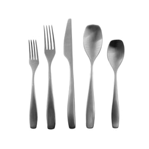 Voss 5-Piece Cutlery Set in Brushed Stainless Steel