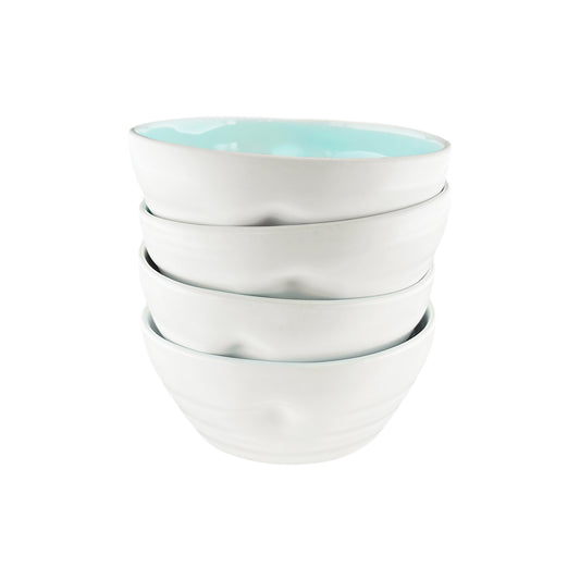 Pinch Cereal Bowl in Aqua