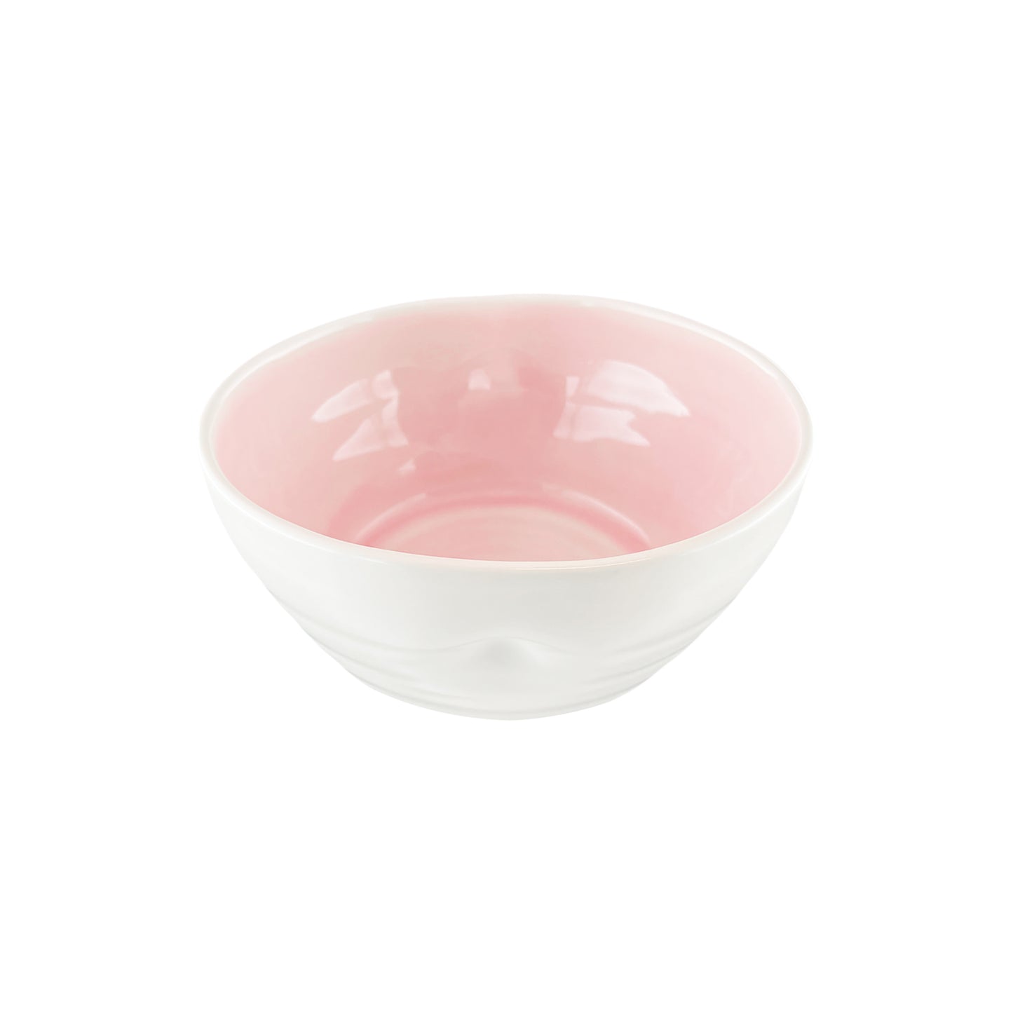 Pinch Pink Stoneware 4 Piece Dinnerware Set, Service For 1