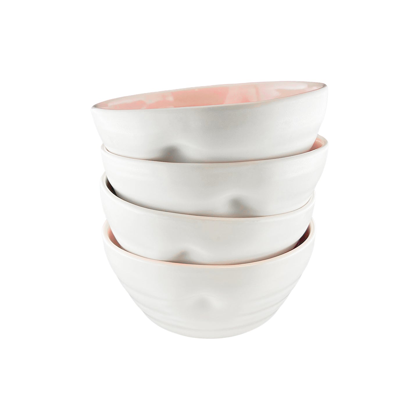Pinch Pink Stoneware 16 Piece Dinnerware Set, Service For 4