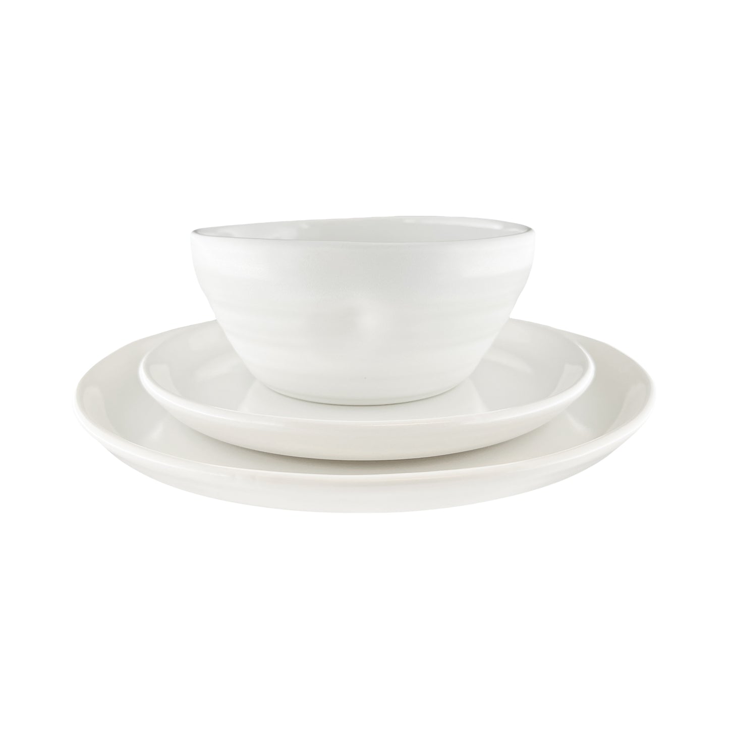Pinch Cereal Bowl in White - Set of 4