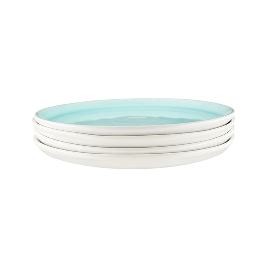 Pinch Dinner Plate in Aqua - Set of 4