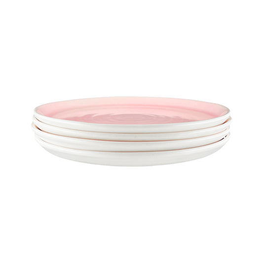 Pinch Dinner Plate in Pink - Set of 4