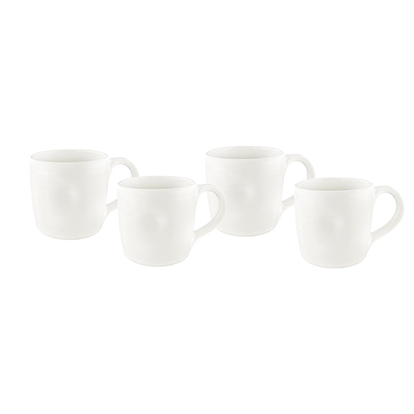 Pinch Mug in White - Set of 4