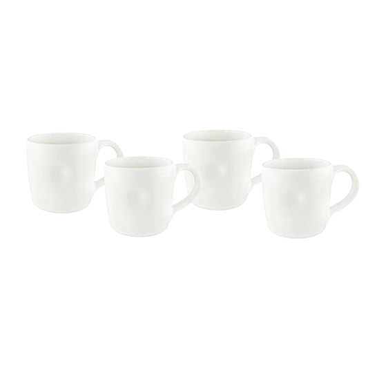 Pinch Mug in White - Set of 4