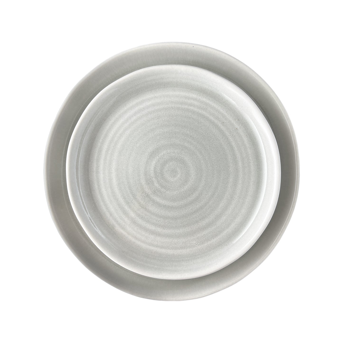Pinch Salad Plate in Grey - Set of 4