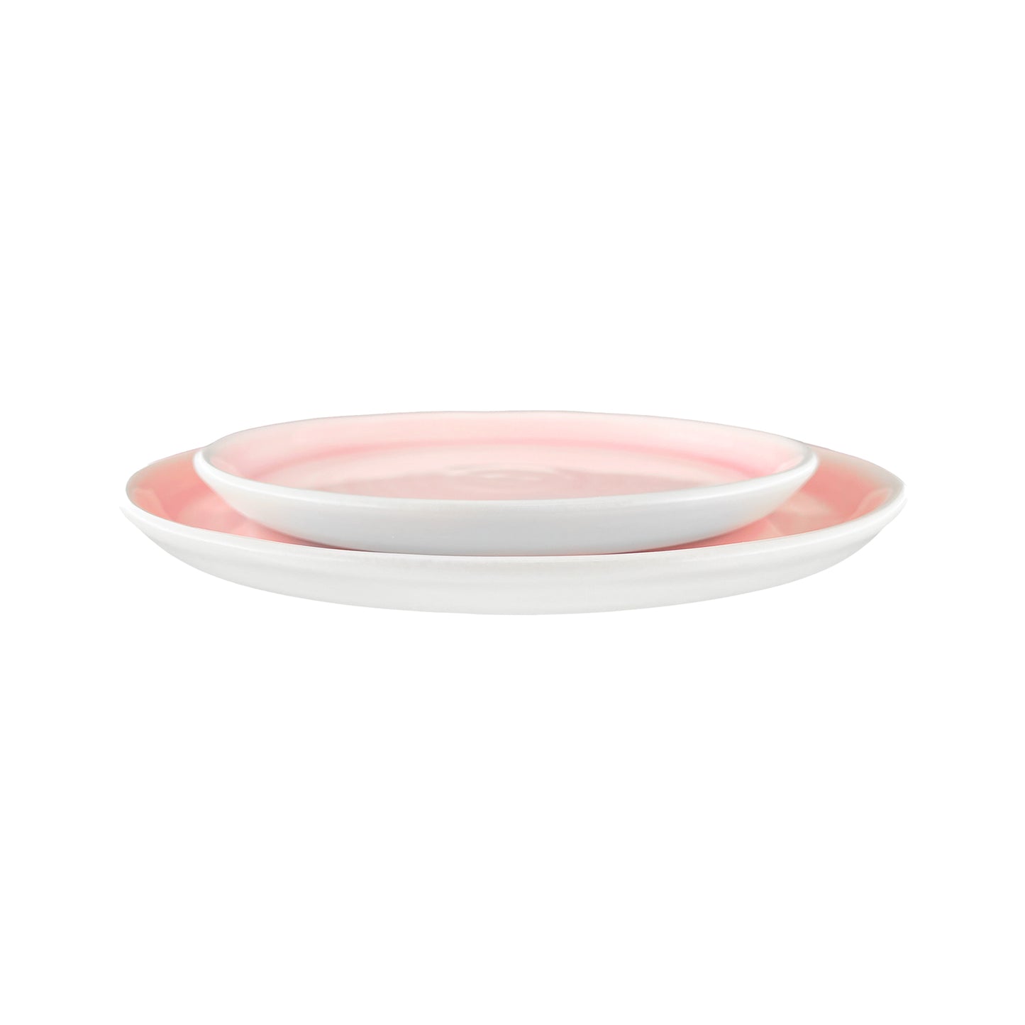 Pinch Pink Stoneware 4 Piece Dinnerware Set, Service For 1