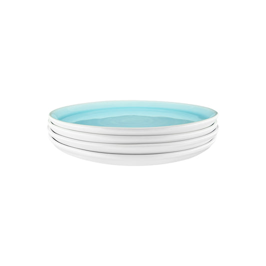 Pinch Salad Plate in Aqua - Set of 4