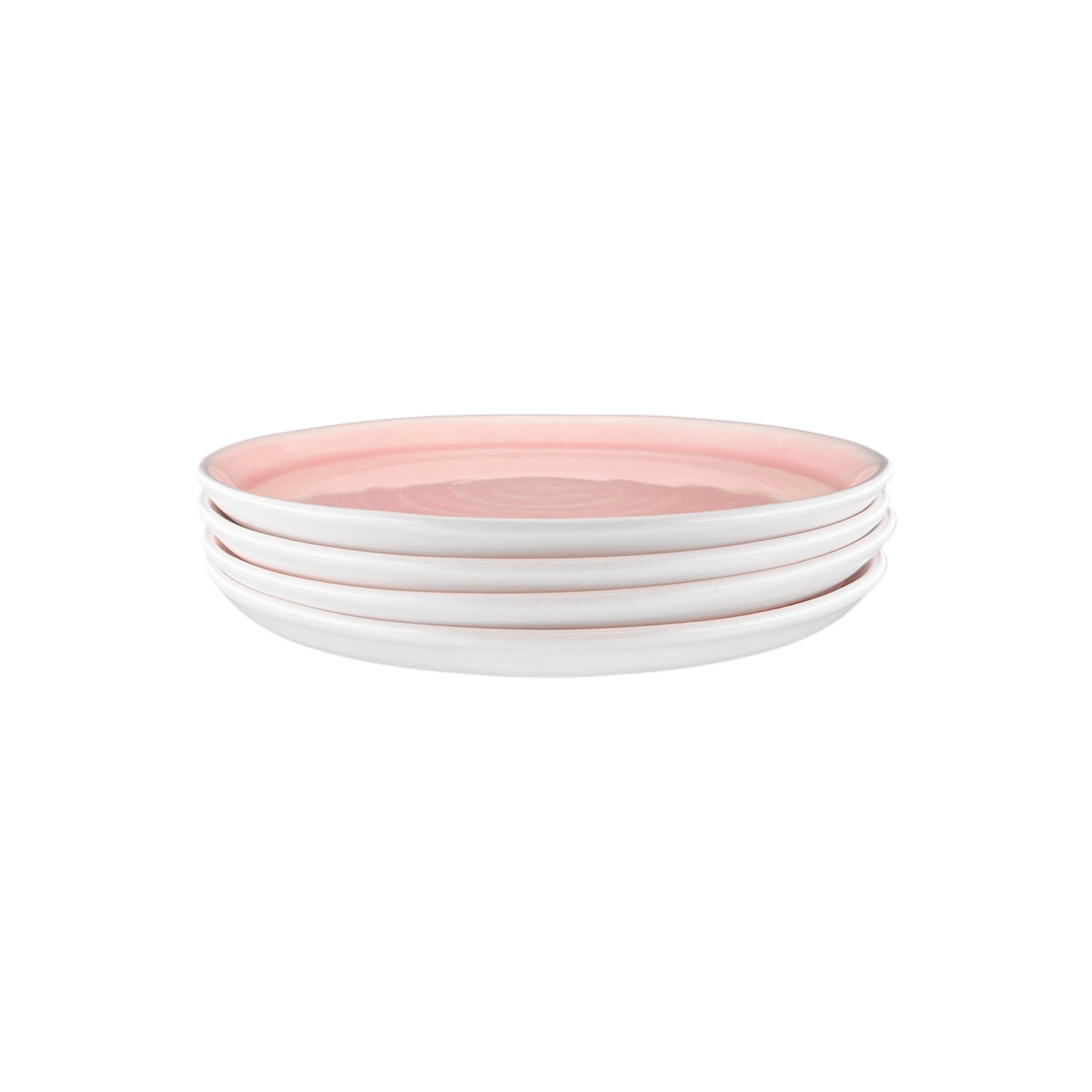 Pinch Pink Stoneware 16 Piece Dinnerware Set, Service For 4