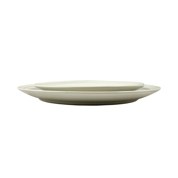 Lines Salad Plate - White/White - Set of 4