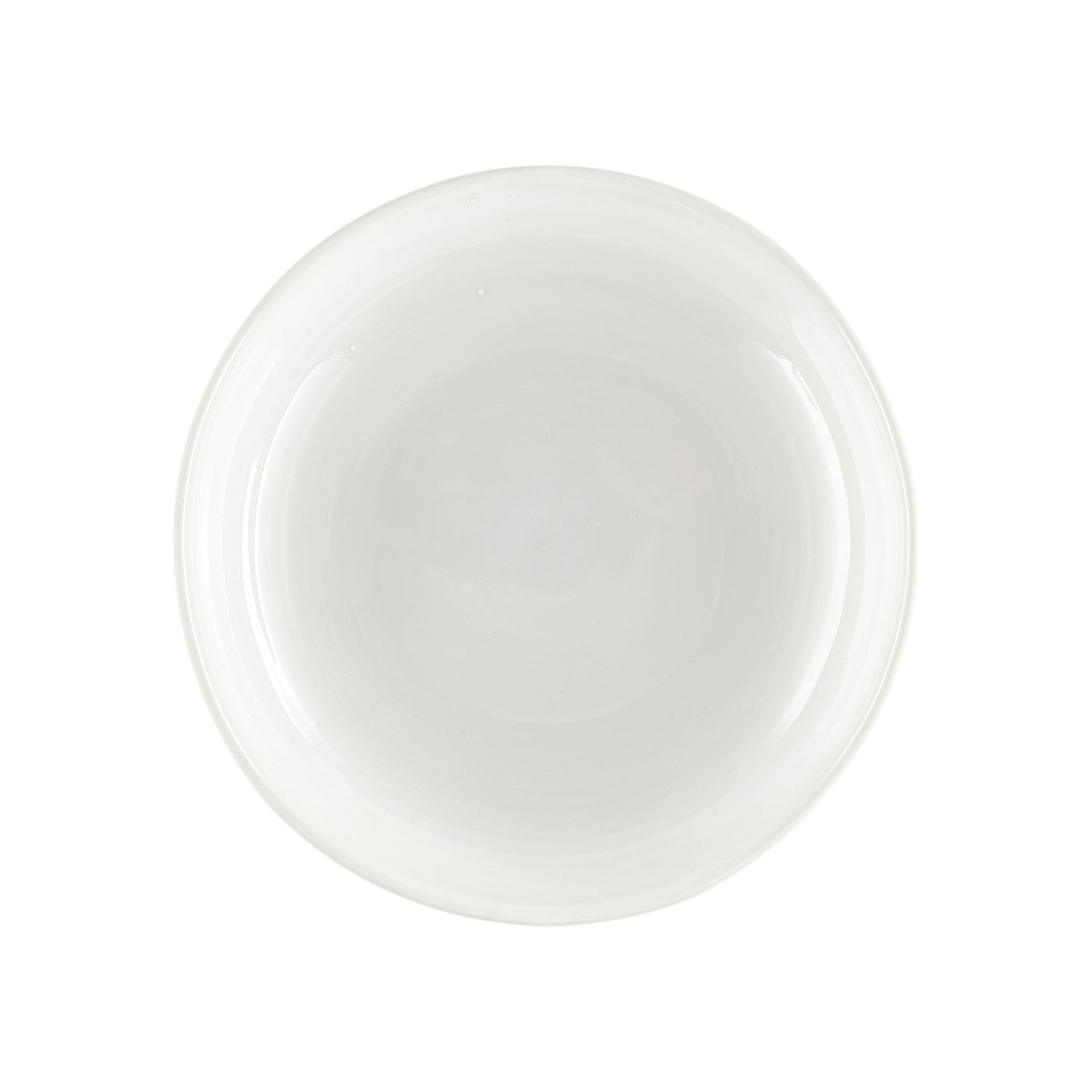 Lines White Stoneware Pasta Bowl, Set of 4