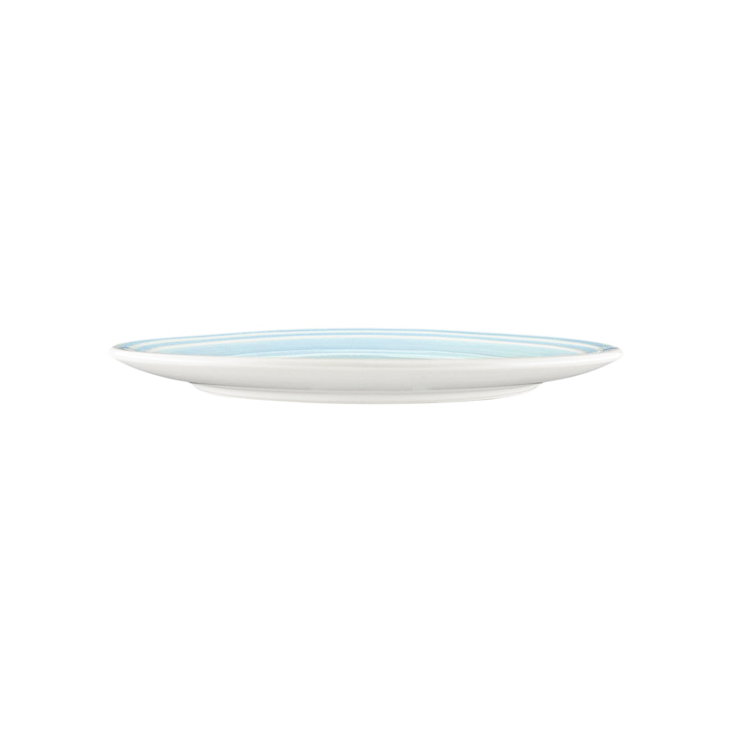 Lines Blue Stoneware Salad Plate, Set of 4