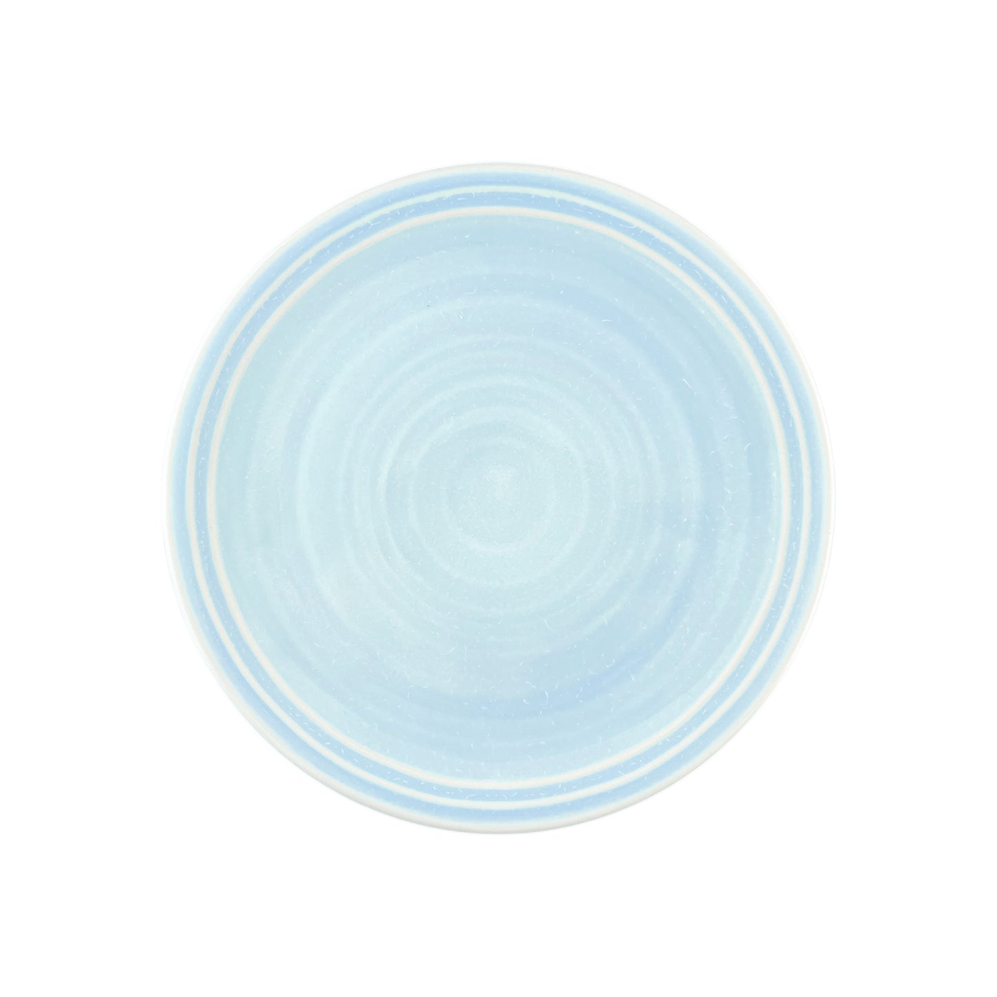 Lines Blue Stoneware 4 Piece Dinnerware Set, Service For 1