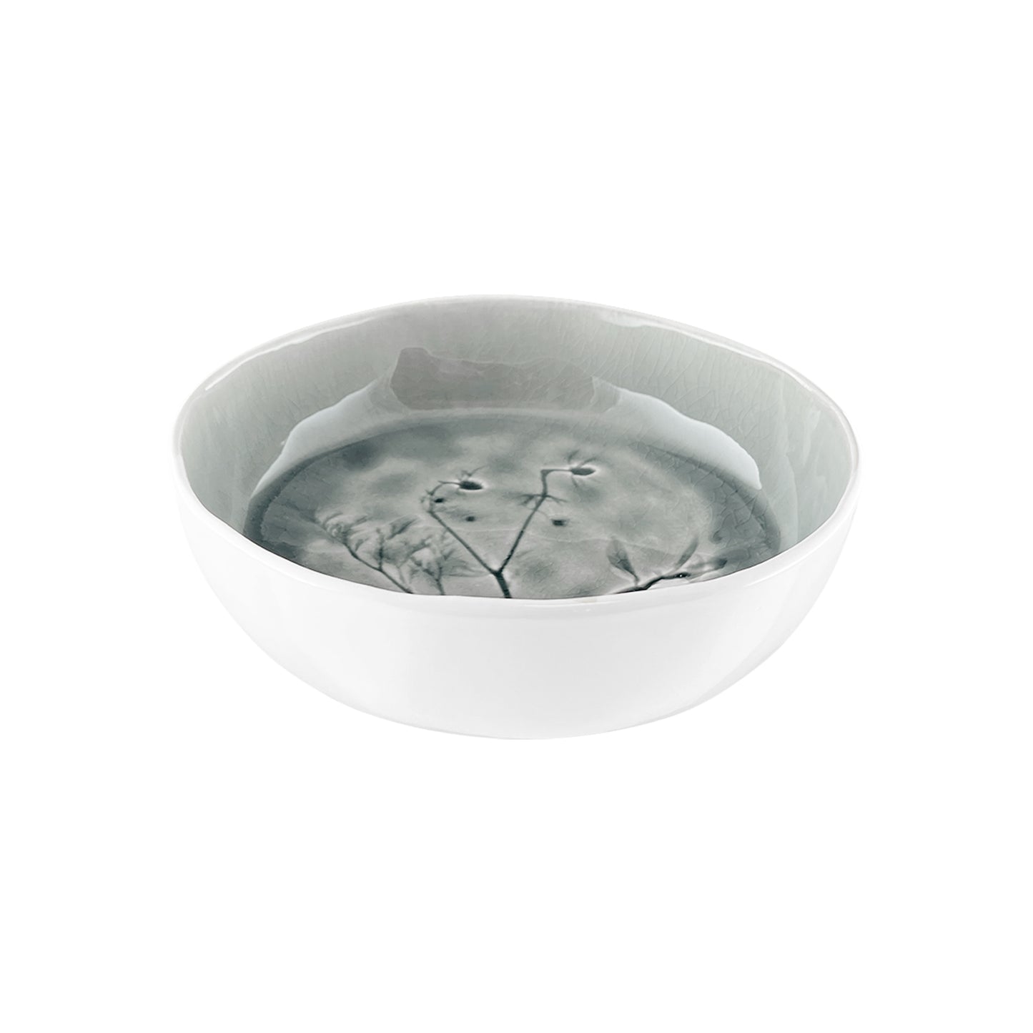 Meadow Grey Porcelain Medium Bowl, Set of 4