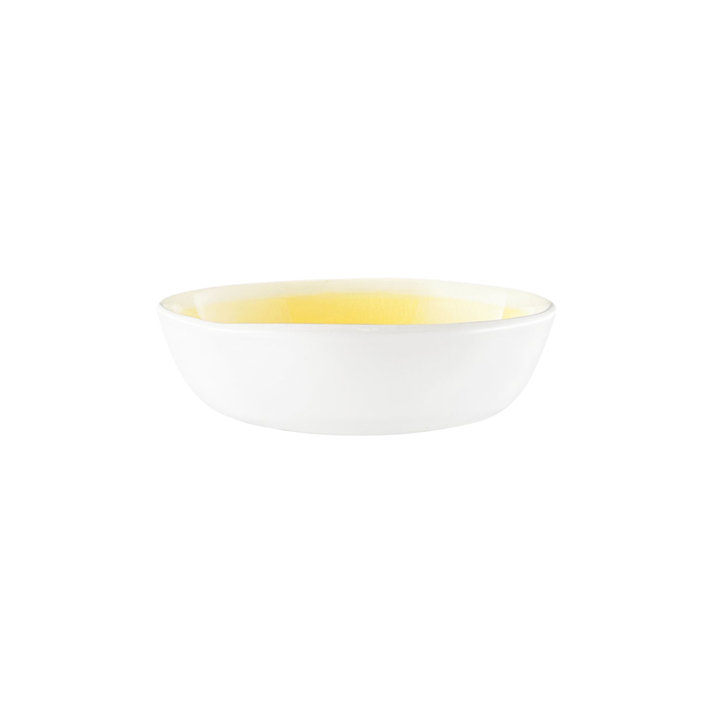 Meadow Yellow Porcelain Small Bowl, Set of 4