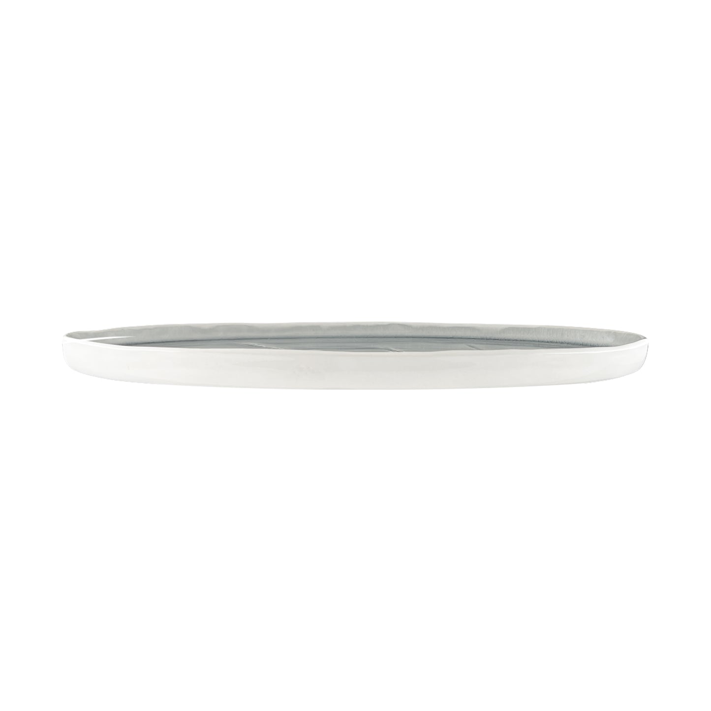 Meadow Grey Porcelain Oval Platter