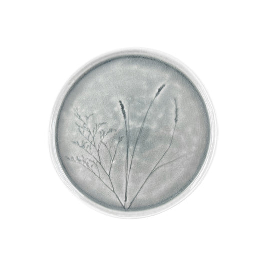 Meadow Grey Porcelain Medium Plate, Set of 4