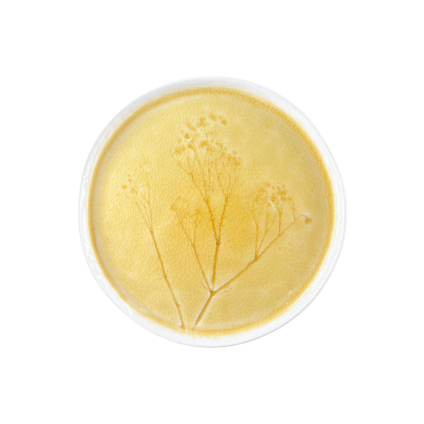 Meadow Yellow Porcelain Medium Plate, Set of 4